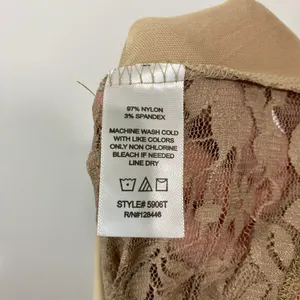 Couture Women’s Strapless Lace Tube Top Tan Size Large NWOT thumbnail 5