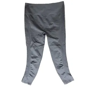 Fabletics Womens Large Gray High Rise Cropped Leggings Mesh Sides Activewear Gym thumbnail 7