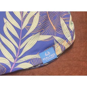 Realtree Fishing XL Tropical Leaf Print UPF Performance Shirt Blue Swim Boat thumbnail 4