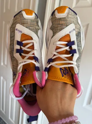 Jordan One Take 4 White Purple-Gold Shoes Men's Size: 8 / Women's 9.5 thumbnail 9
