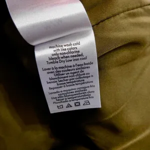 NWT!! WEWOREWHAT Zip Off Sleeve Nylon Puffer Jacket Military Olive Medium thumbnail 14