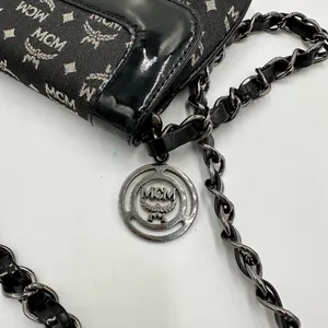 MCM Monogram Black and Gray Shoulder Bag thumbnail 5
