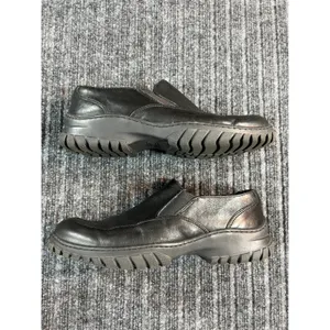 COACH Carla Loafers Women 8 Black Italian Leather Lug Sole Slip On Chunky Shoes thumbnail 9