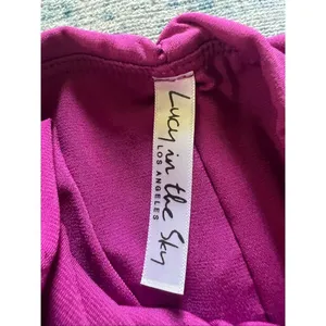 Lucy In The Sky Mauve Pink Marsha Rhinestone Strap Bodycon Mini Dress XS thumbnail 7