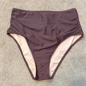 Cupshe Brown High Waist Swim Bikini Bottom Size M thumbnail 2