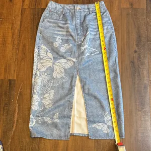 ❤️Butterfly Print Denim Skirt thumbnail 9