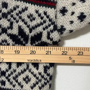 Vintage L.L. Bean Fair Isle Nordic Cardigan Sweater Wool Sie XL Women’s Winter thumbnail 11