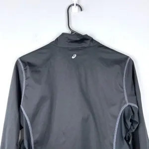 Asics Running Jacket Full Zip Black Water Repellant Activewear Women Size‎ Small thumbnail 6