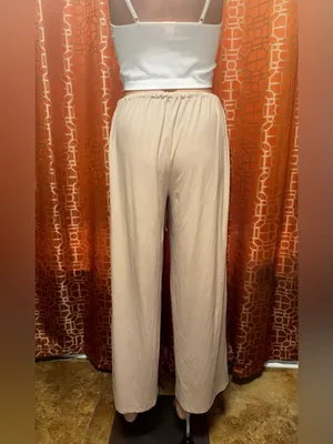 Women’s SHEIN Tan Loungewear Pants Size Medium 6 thumbnail 3