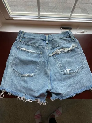AGOLDE Shorts Denim Distressed thumbnail 2