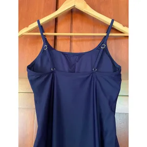 Quince Italian Cami One Piece Swimsuit Deep Navy Blue Size Medium NEW thumbnail 5