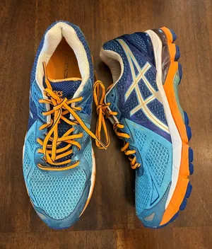 ASICS Women's GT-2000 3 Trail Running Shoe Women’s 10 Blue Orange Sneakers thumbnail 1