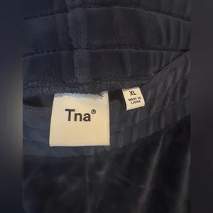 TNA‎ Women’s Blue Sommer Velour Pant Velour Flare Pants Size XL thumbnail 5