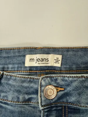 Maurices Kick Boot Ankle High Rise Jeans Medium Wash Ripped Western thumbnail 11
