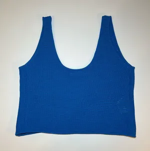 Frame Blue Knit Crop Tank - Women size medium thumbnail 1