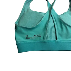 Under Armour EUC XS Crossback Sports Bra Racerback Teal Workout Gym Med Support thumbnail 4