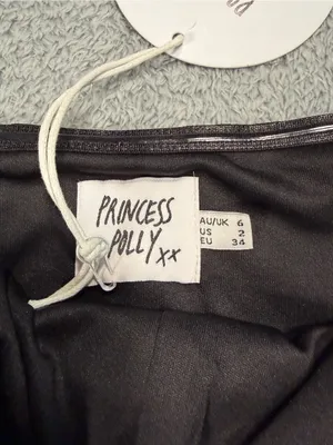 Princess Polly Margot Mae top Black Lace-Up 2 NWT thumbnail 5