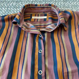 We The Free Tunic Shirt Womens XS Multicolor Striped Collared Snap Button Top thumbnail 4