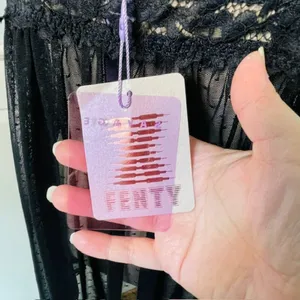 Savage X Fenty NWT Black Lace Trim Sheer Babydoll Nightie 1X New thumbnail 6