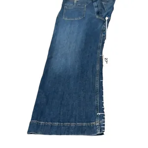 Maeve The Colette Jeans Womens 32 Blue High Rise Wide Leg Crop Anthropologie thumbnail 10