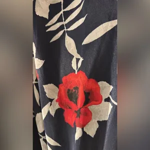 Sequin Hearts Blue Red White Floral Full Tulle Formal Maxi Skirt Size 0 thumbnail 5