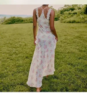 Free People NWOT Intimately Stop And Stare Sheer Maxi Dress thumbnail 2