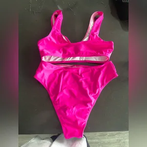 Nwot 2 Pieces Swim Suit In 2 Shades Of Pink M thumbnail 2
