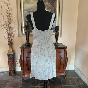 Reformation Humphrey light blue floral mini sundress thumbnail 2