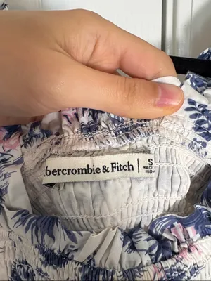 Abercrombie Smocked Bodice Easy Maxi Dress Sz S thumbnail 4