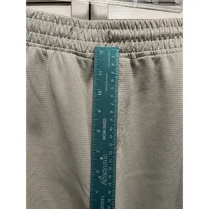 NBA Classic Basketball Shorts Elastic Waist Size XL Black/Tan Active‎ Logo thumbnail 2