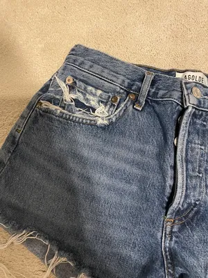 GUC Agolde Parker denim shorts in control thumbnail 4