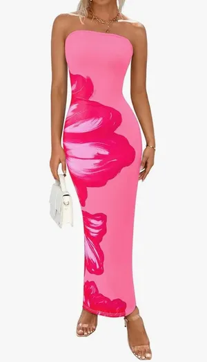 Amazon Floral Maxi Dress thumbnail 1
