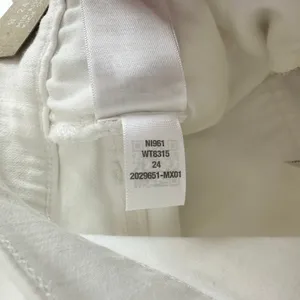 Madewell Kick Out Crop Jeans Pure White Stretch Mid Rise Flare NI961 US 24 NWT thumbnail 13