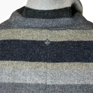 Prana‎ Lily Wool Blend Jacket Women Small Grey Striped Gorpcore Full Zip Coat thumbnail 7
