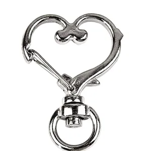 ‎NWOT. SF 49ers 🏈 Keychain includes Heart Shape Silver Medal Spring Clip. Brown thumbnail 8
