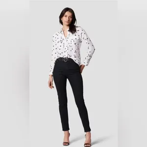 Equipment Star Print Long Sleeve Silk Blouse medium thumbnail 12