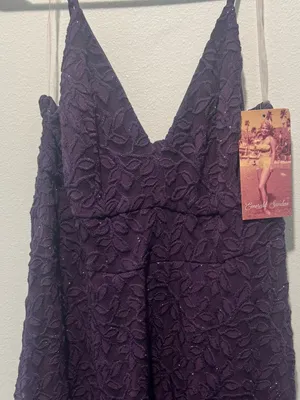 Emerald Sundae Purple Lace Mini Dress thumbnail 3