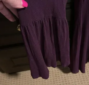 Stretchy tunic 24Seven xl scoop neck 3/4 sleeve with full ruffle swing bottom thumbnail 5