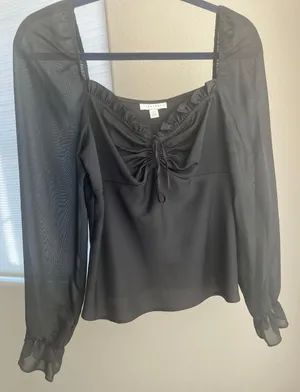 Black Classy Blouse thumbnail 1