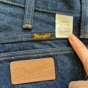 Deadstock vtg Wrangler denim 90s vintage jeans long inseam classic fit loose fit thumbnail 8