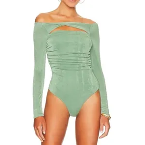 Not Yours To Keep‎ Marilla Bodysuit Long Sleeve Sage Green Revolve Size Medium thumbnail 2
