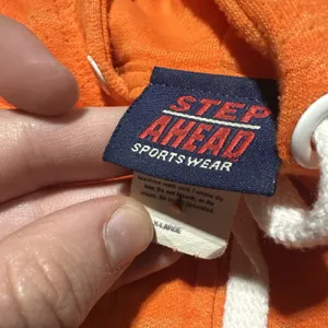 Vintage 1980s OSU Oklahoma State Cowboys Full Zip Hoodie SZ XL Orange thumbnail 3