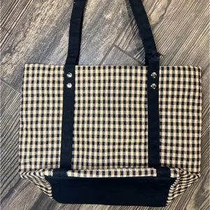 Longaberger Checkered Small Tote Bag thumbnail 2