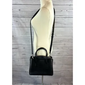 Kate Spade Rory Small Satchel Crossbody Bag Black Saffiano Leather thumbnail 5