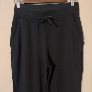 Lululemon Warm Down High Rise‎ Jogger Modal Black Stretchy Loungewear Sz 6 thumbnail 3