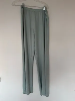 Calvin Klein light cloud blue lounge wear luxury relaxed wide pants large NWT thumbnail 14