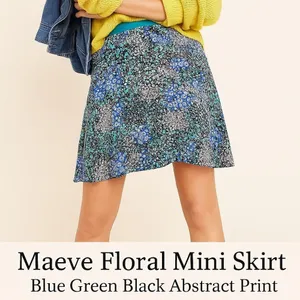 Anthropologie Maeve Cottage Floral Abstract Chiffon Skirt Women’s Sz L NWT $99 thumbnail 14