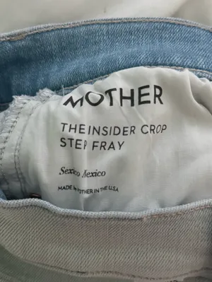 Mother The Insider Crop Step Fray Jeans in Sexico Mexico thumbnail 4