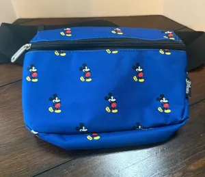 Loungefly Disney Waist Bag Mickey Mouse Pattern Blue Rare HTF Disney Parks thumbnail 1