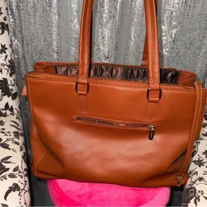 Lovevook Brown Leather Tote‎ Bag Tan thumbnail 5